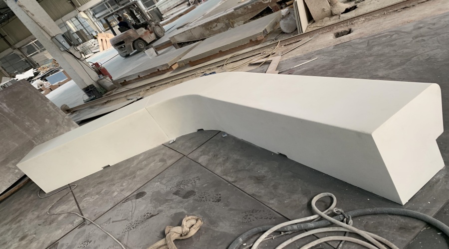 飾紀上品GRC廠家：新疆體育公園GRC坐凳樹池造型工程