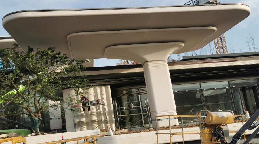 安徽合肥華蓋售樓部UHPC曲面板工程 安徽合肥華蓋售樓部UHPC曲面板工程