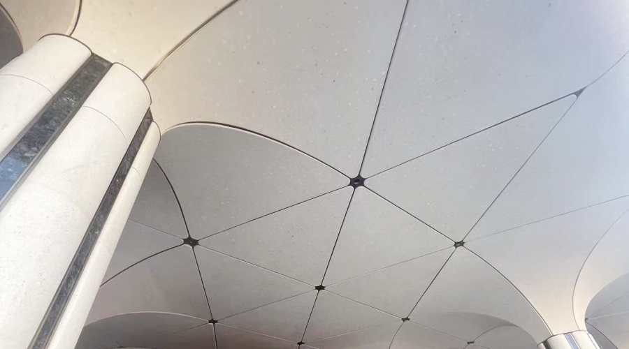 福建紫陽隱翠公館UHPC門頭柱子造型工程